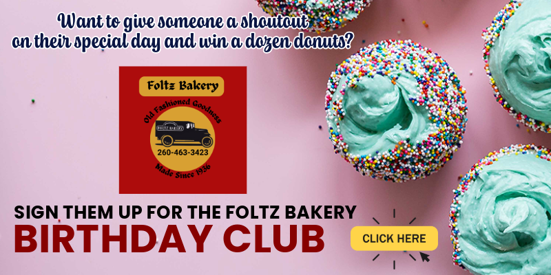 Foltz Bakery Birthday Club